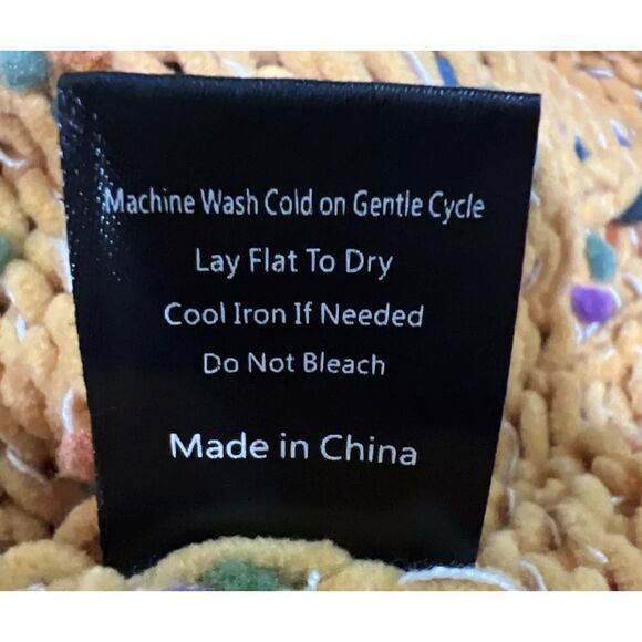 POL Sweater Women Size M Hooded Pullover Distressed Confetti Sweater - Picture 8 of 9